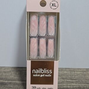 Dashing Diva NailBliss Salon Gel Nails Extra Long Length Brand New Nude Pink